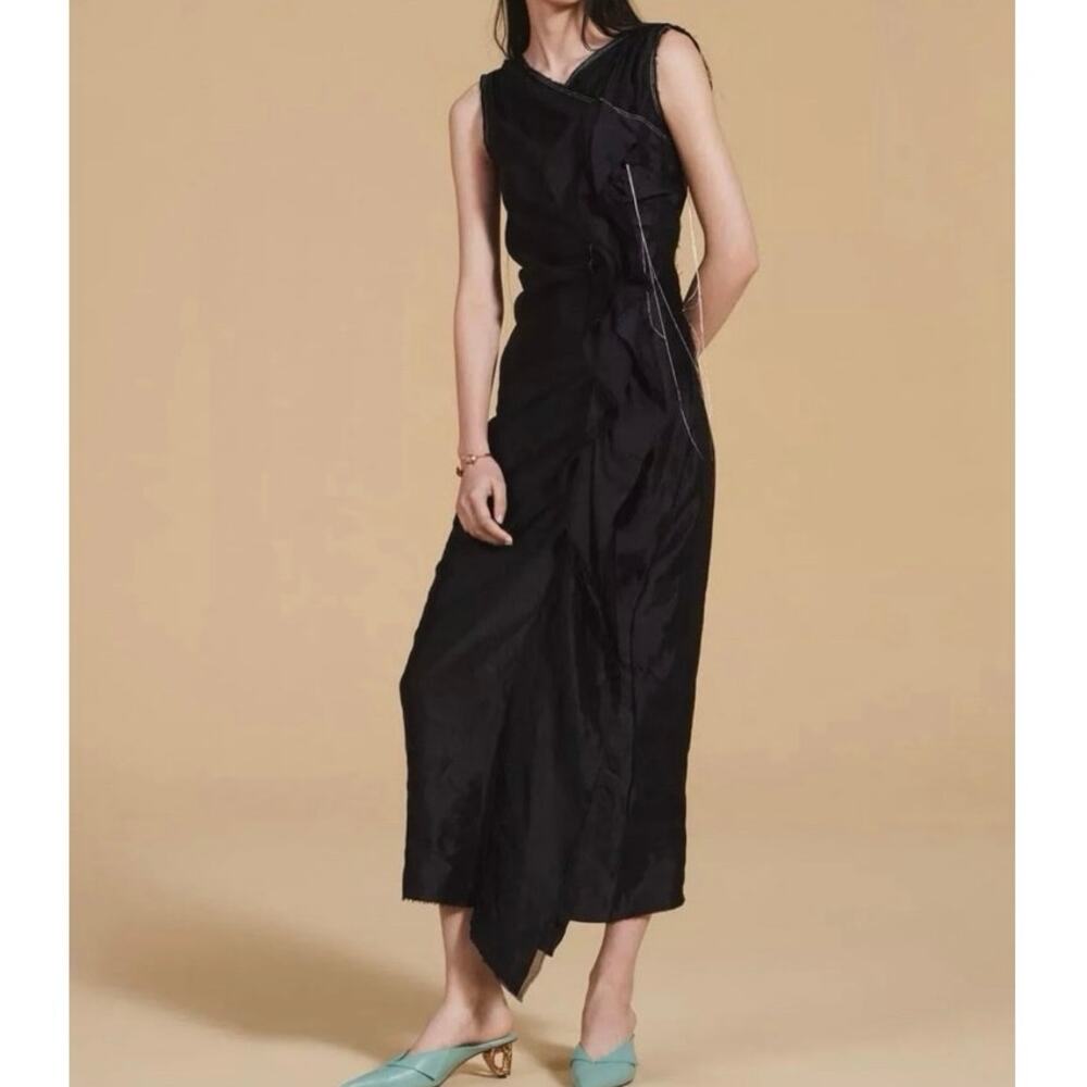 Zara NWT Mixed Silk Organza Dress LIMITED EDITION